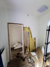 Stud wall removed 3