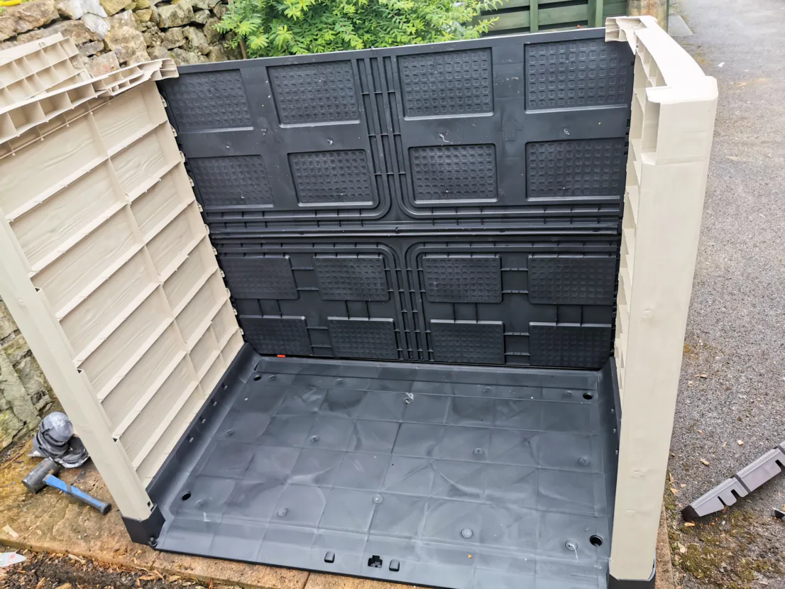 Shed erected 2 Enlarged